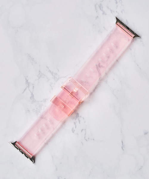 zandy(ズィーアンドワイ)の「【zandy / ズィー・アンド・ワイ】アップルウォッチバンド オーロラクリアベルト Apple Watch(デジタル腕時計・レディース・パープル/グレー/ピンク/イエロー/クリア・SMALL/MEDIUM)」の9枚目の写真