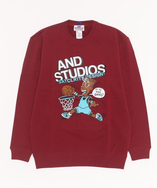 ANDSTUDIOS(アンドステュディオス)の「ANDSTUDIOS/アンドステュディオス ビッグシルエット/オーバーサイズ/無地ロゴスウェット SADMS(スウェット・レディース・グレー/カーキ/グリーン/ブラック/パープル/レッド/イエロー・FREE)」の11枚目の写真