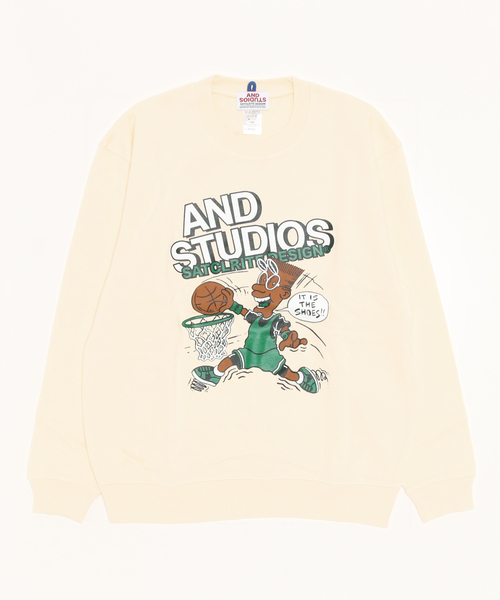 ANDSTUDIOS(アンドステュディオス)の「ANDSTUDIOS/アンドステュディオス ビッグシルエット/オーバーサイズ/無地ロゴスウェット SADMS(スウェット・レディース・グレー/カーキ/グリーン/ブラック/パープル/レッド/イエロー・FREE)」の12枚目の写真