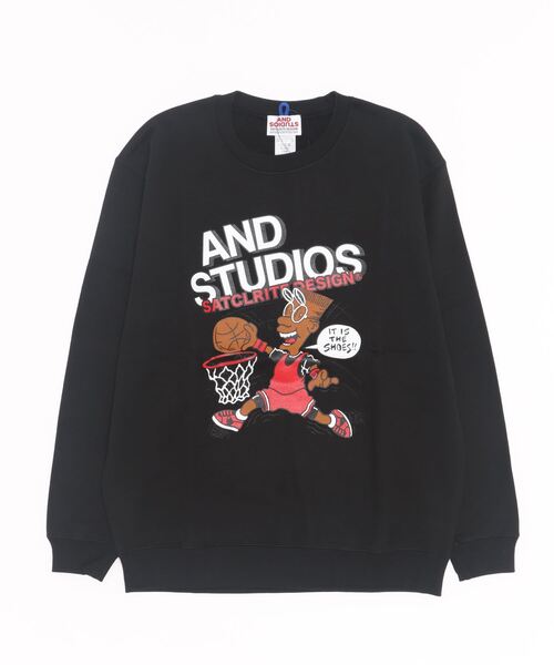 ANDSTUDIOS(アンドステュディオス)の「ANDSTUDIOS/アンドステュディオス ビッグシルエット/オーバーサイズ/無地ロゴスウェット SADMS(スウェット・レディース・グレー/カーキ/グリーン/ブラック/パープル/レッド/イエロー・FREE)」の16枚目の写真