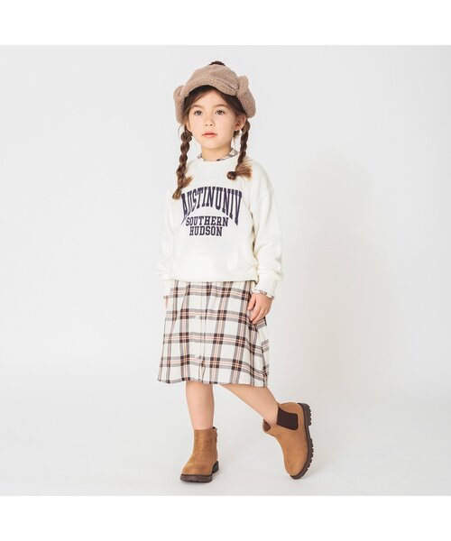 apres les cours（アプレレクール）の「耳あてつきボアキャップ（キャップ・キッズ・ブラウン/アイボリー・50/54/58）」の6枚目の写真