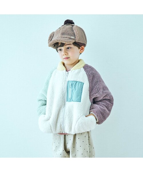 apres les cours（アプレレクール）の「耳あてつきボアキャップ（キャップ・キッズ・ブラウン/アイボリー・50/54/58）」の8枚目の写真