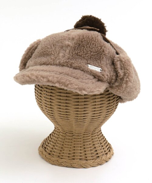 apres les cours（アプレレクール）の「耳あてつきボアキャップ（キャップ・キッズ・ブラウン/アイボリー・50/54/58）」の9枚目の写真