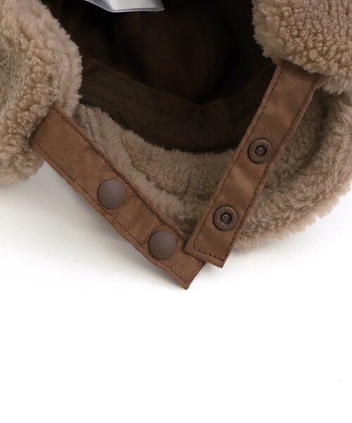 apres les cours（アプレレクール）の「耳あてつきボアキャップ（キャップ・キッズ・ブラウン/アイボリー・50/54/58）」の11枚目の写真