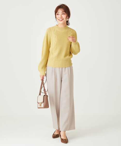 ANY SIS(エニィスィス)の「【洗える】スフレケーブルパフスリーブ ニット(ニット/セーター・レディース・ピンク系/ライトイエロー系/アイボリー系/オレンジ系/ライトグレー系/スカイブルー系・0)」の16枚目の写真