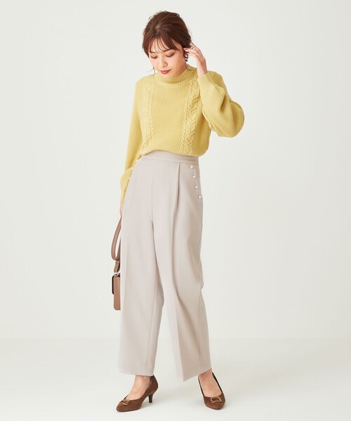 ANY SIS(エニィスィス)の「【洗える】スフレケーブルパフスリーブ ニット(ニット/セーター・レディース・ピンク系/ライトイエロー系/アイボリー系/オレンジ系/ライトグレー系/スカイブルー系・0)」の17枚目の写真
