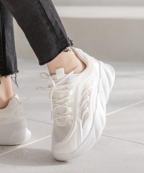 Julia Boutique(ジュリアブティック)の「厚底ダッドスニーカー/22586(スニーカー・レディース・ホワイト・40/38/39/36/37)」の20枚目の写真