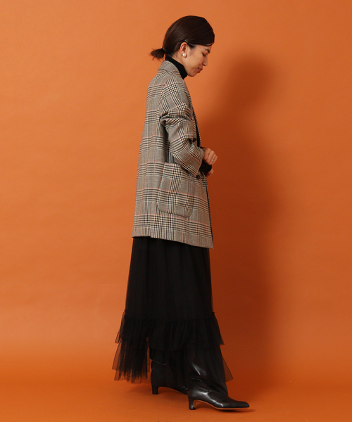 IENA LA BOUCLE ウールマットシャンブレ　2Bジャケット IENA LA BOUCLE ウールマットシャンブレ 2Bジャケット
