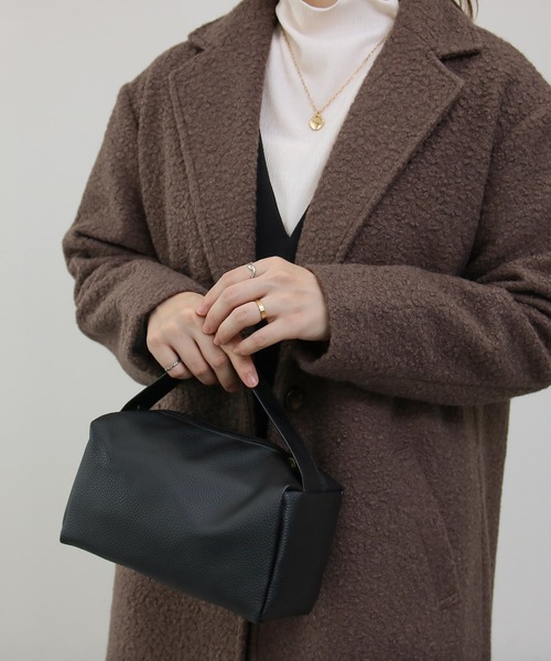 Social GIRL（ソーシャルガール）の「シープ調ボアチェスターコート（チェスターコート・レディース・ベージュ/モカ/アイボリー/ブラック・M）」の16枚目の写真