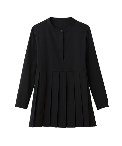 定価¥35,200 シャミー新品❗️シャツ、チュニック 裾プリーツシャツチュニック（シャツ/ブラウス）｜CHAN ME