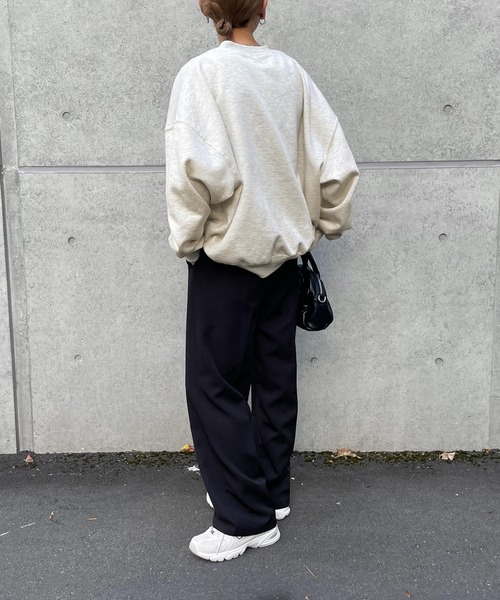 Chillfar（チルファー）の「キタキツネスウェット（スウェット・レディース・ネイビー/ホワイト×グリーン/チャコール/オートミール/ダークグリーン/ネイビー系/アイボリー系/グレー系/杢グレー・FREE）」の13枚目の写真