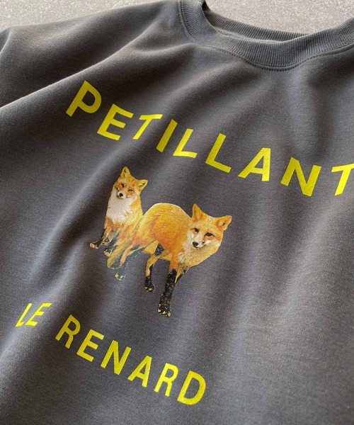 Chillfar（チルファー）の「キタキツネスウェット（スウェット・レディース・ネイビー/ホワイト×グリーン/チャコール/オートミール/ダークグリーン/ネイビー系/アイボリー系/グレー系/杢グレー・FREE）」の20枚目の写真