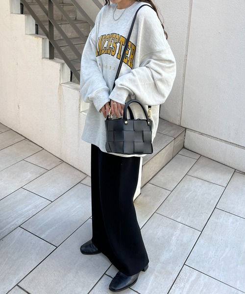 DISCOAT（ディスコート）の「【WEB限定/4WAY】メッシュ編み巾着ショルダーバッグ（ショルダーバッグ・レディース・ブラック/ブラウン/シルバー・FREE）」の4枚目の写真