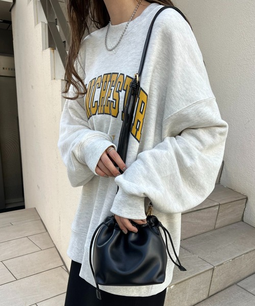 DISCOAT（ディスコート）の「【WEB限定/4WAY】メッシュ編み巾着ショルダーバッグ（ショルダーバッグ・レディース・ブラック/ブラウン/シルバー・FREE）」の8枚目の写真