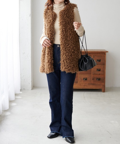 DISCOAT（ディスコート）の「【WEB限定/4WAY】メッシュ編み巾着ショルダーバッグ（ショルダーバッグ・レディース・ブラック/ブラウン/シルバー・FREE）」の20枚目の写真