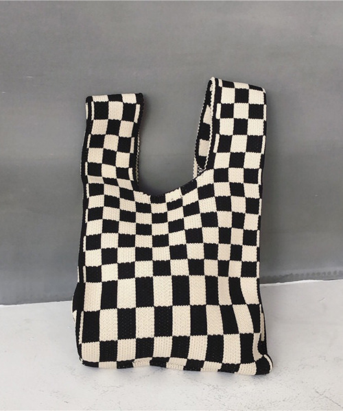 c.u.l（シーユーエル）の「ニットトートバック cula481（ハンドバッグ・レディース・ブラック/ピンク系その他/ブラック系その他/ブラウン系その他/オレンジ・FREE）」の3枚目の写真