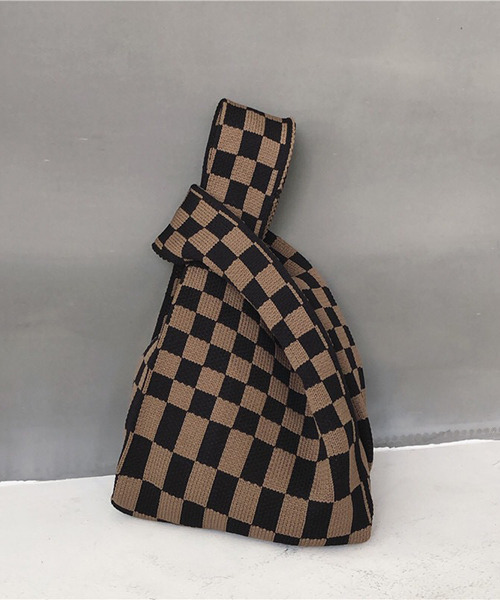 c.u.l（シーユーエル）の「ニットトートバック cula481（ハンドバッグ・レディース・ブラック/ピンク系その他/ブラック系その他/ブラウン系その他/オレンジ・FREE）」の4枚目の写真