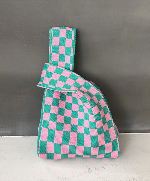 c.u.l（シーユーエル）の「ニットトートバック cula481（ハンドバッグ・レディース・ブラック/ピンク系その他/ブラック系その他/ブラウン系その他/オレンジ・FREE）」の5枚目の写真