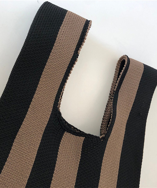 c.u.l（シーユーエル）の「ニットトートバック cula481（ハンドバッグ・レディース・ブラック/ピンク系その他/ブラック系その他/ブラウン系その他/オレンジ・FREE）」の8枚目の写真