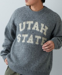 CIAOPANIC TYPY | □ダブルジャガードロゴシャギーニットクルーネック(ニット/セーター)