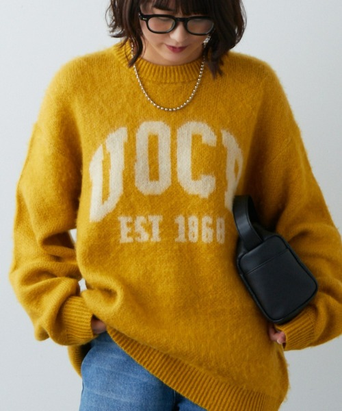 CIAOPANIC TYPY（チャオパニックティピー）の「ダブルジャガードロゴシャギーニットクルーネック（ニット/セーター・メンズ・ブラウン/グレー/ブルー/ブラック/イエロー/ホワイト・M/L）」の6枚目の写真