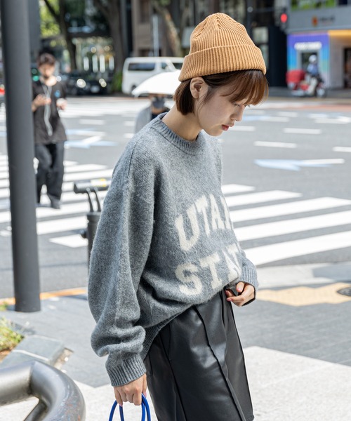 CIAOPANIC TYPY（チャオパニックティピー）の「ダブルジャガードロゴシャギーニットクルーネック（ニット/セーター・メンズ・ブラウン/グレー/ブルー/ブラック/イエロー/ホワイト・M/L）」の12枚目の写真