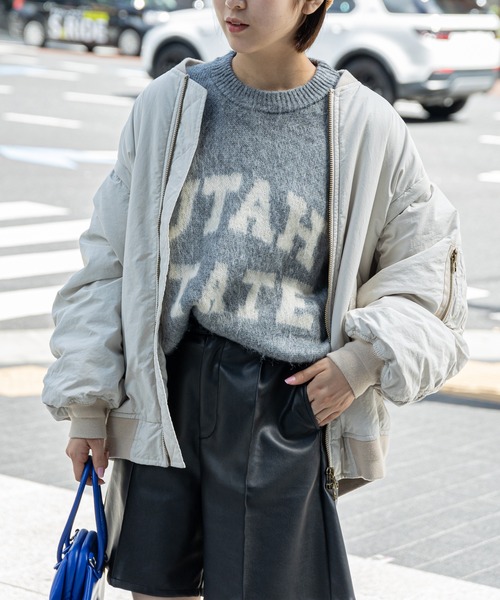 CIAOPANIC TYPY（チャオパニックティピー）の「ダブルジャガードロゴシャギーニットクルーネック（ニット/セーター・メンズ・ブラウン/グレー/ブルー/ブラック/イエロー/ホワイト・M/L）」の7枚目の写真