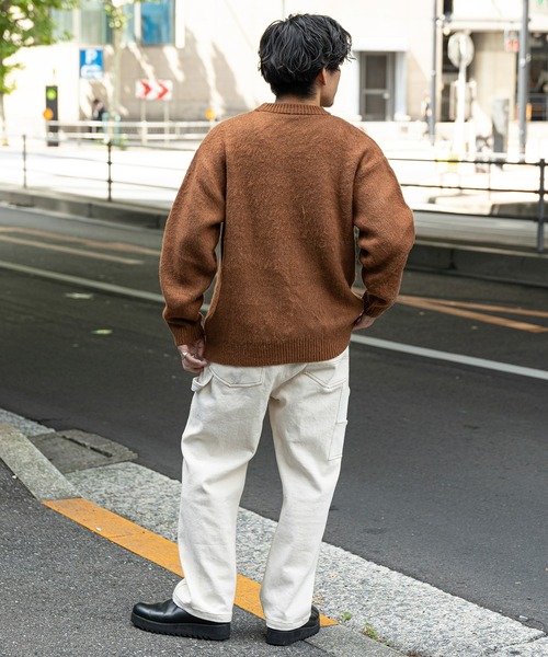 CIAOPANIC TYPY（チャオパニックティピー）の「ダブルジャガードロゴシャギーニットクルーネック（ニット/セーター・メンズ・ブラウン/グレー/ブルー/ブラック/イエロー/ホワイト・M/L）」の9枚目の写真