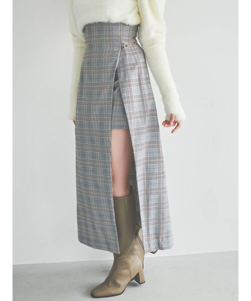 dazzlin（ダズリン）の「パンツセットスリットロングスカート（スカート・レディース・アイボリー/その他1/ブルー・SMALL/MEDIUM）」の8枚目の写真