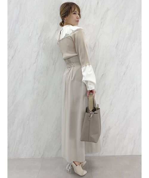 dazzlin（ダズリン）の「パンツセットスリットロングスカート（スカート・レディース・アイボリー/その他1/ブルー・SMALL/MEDIUM）」の10枚目の写真