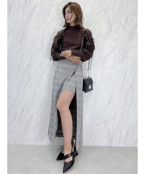 dazzlin（ダズリン）の「パンツセットスリットロングスカート（スカート・レディース・アイボリー/その他1/ブルー・SMALL/MEDIUM）」の17枚目の写真