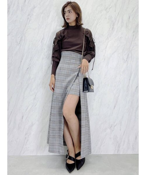 dazzlin（ダズリン）の「パンツセットスリットロングスカート（スカート・レディース・アイボリー/その他1/ブルー・SMALL/MEDIUM）」の18枚目の写真