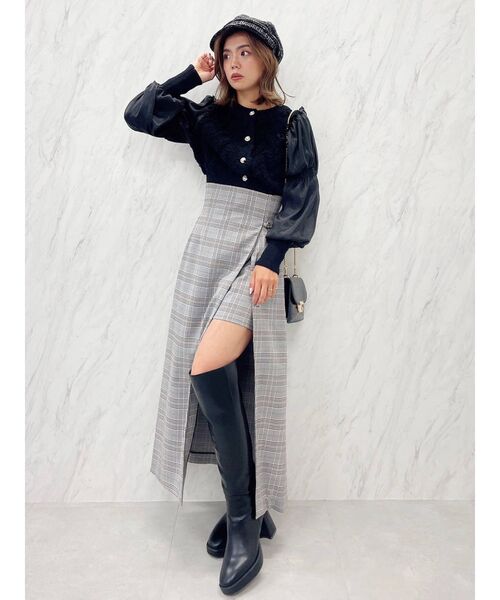 dazzlin（ダズリン）の「パンツセットスリットロングスカート（スカート・レディース・アイボリー/その他1/ブルー・SMALL/MEDIUM）」の21枚目の写真