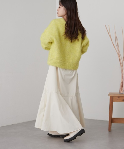 CIAOPANIC TYPY（チャオパニックティピー）の「□【2WAY】スクエアネックワンピース（ワンピース・レディース・バイオレット/ブラウン/アイボリー/ブラック・ONE SIZE）」の7枚目の写真