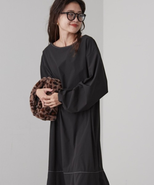 CIAOPANIC TYPY（チャオパニックティピー）の「□【2WAY】スクエアネックワンピース（ワンピース・レディース・バイオレット/ブラウン/アイボリー/ブラック・ONE SIZE）」の20枚目の写真