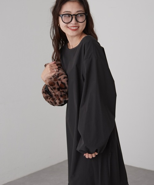 CIAOPANIC TYPY（チャオパニックティピー）の「□【2WAY】スクエアネックワンピース（ワンピース・レディース・バイオレット/ブラウン/アイボリー/ブラック・ONE SIZE）」の21枚目の写真