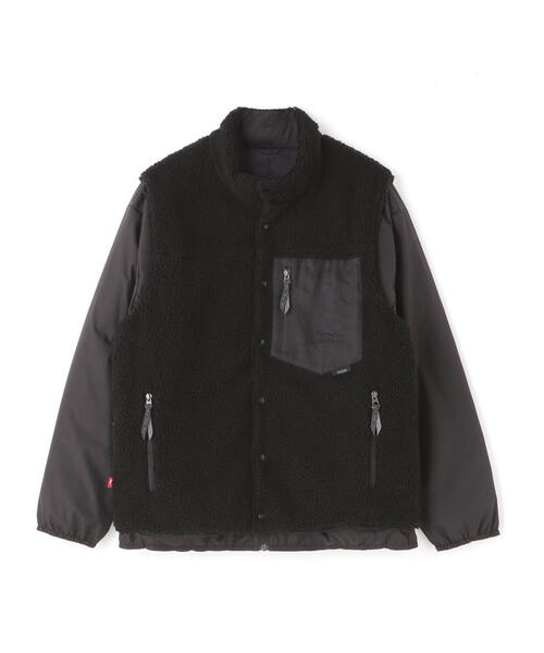 TAION（タイオン）の「MANASTASH x TAION / マナスタッシュ×タイオン　12 WAY DOWN JACKET　12ウェイダウンジャケット（ダウンジャケット/コート・メンズ・ベージュ/ナチュラル/ブラック・L/M/XL/2XL）」の4枚目の写真