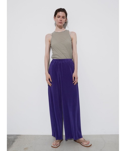 STUNNING LURE（スタニングルアー）の「メランジリブワイドパンツ（デニムパンツ・レディース・オレンジ/パープル・1/0）」の3枚目の写真