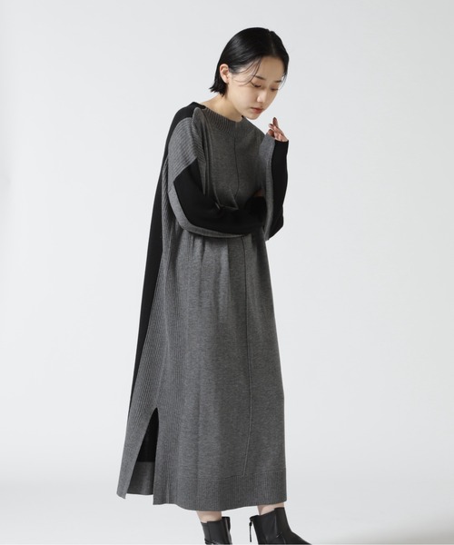 EN'DAY(エンディ)の「EN'DAY(エンディ) 前後2WAYセットワンピース(ワンピース・レディース・ブラック/レッド・F)」の6枚目の写真