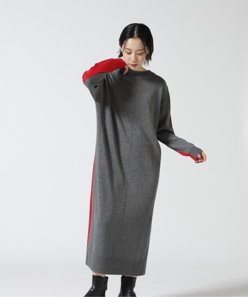 EN'DAY(エンディ)の「EN'DAY(エンディ) 前後2WAYセットワンピース(ワンピース・レディース・ブラック/レッド・F)」の9枚目の写真