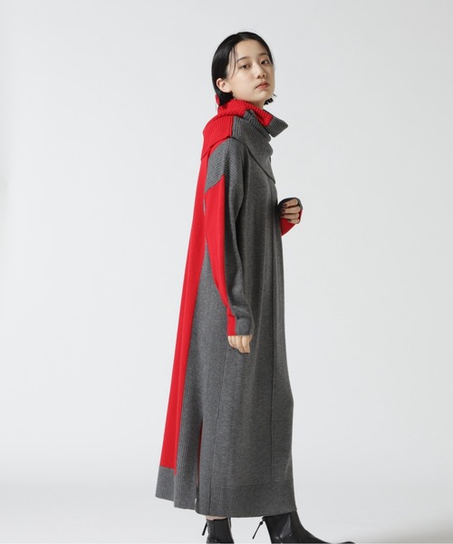 EN'DAY(エンディ)の「EN'DAY(エンディ) 前後2WAYセットワンピース(ワンピース・レディース・ブラック/レッド・F)」の11枚目の写真