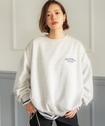 裏起毛ビッグシルエットアソートプリントスウェット