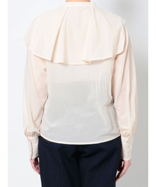 LAGUNAMOON(ラグナムーン)の「アシンメトリーカラーブラウス(シャツ/ブラウス・レディース・アイボリー/ブラック/パープル・FREE)」の7枚目の写真