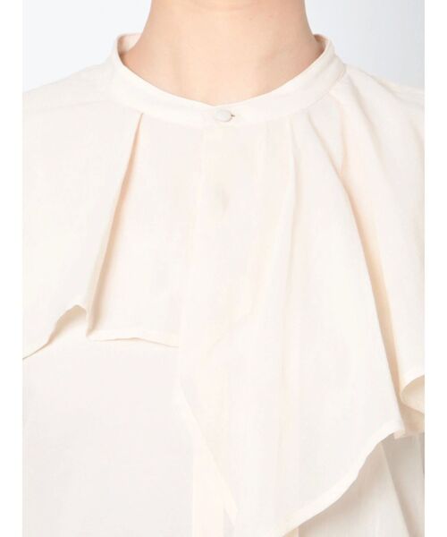 LAGUNAMOON(ラグナムーン)の「アシンメトリーカラーブラウス(シャツ/ブラウス・レディース・アイボリー/ブラック/パープル・FREE)」の8枚目の写真