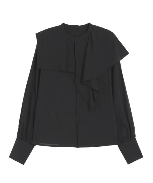 LAGUNAMOON(ラグナムーン)の「アシンメトリーカラーブラウス(シャツ/ブラウス・レディース・アイボリー/ブラック/パープル・FREE)」の15枚目の写真