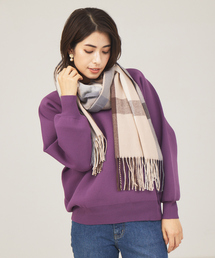 abahouse mavie | ニュアンスカラーチェックストール(ストール/ショール)