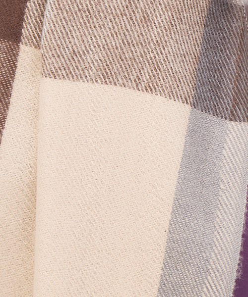 abahouse mavie（アバハウスマヴィ）の「ニュアンスカラーチェックストール（ストール/ショール・レディース・ブルー/ブラック/ピンク・フリー）」の6枚目の写真