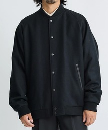 【ATON】SUPER 160S LETTERMAN JACKET