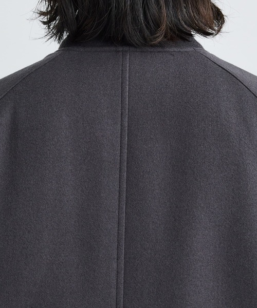 ATON(エイトン)の「【ATON】SUPER 160S LETTERMAN JACKET(ブルゾン・メンズ・ダークグレー/ブラック・4/6)」の19枚目の写真