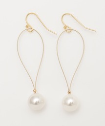 【Kahiko】LEIGHTON LAM パールフープピアス